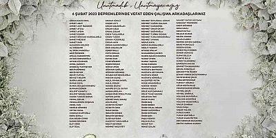 BAŞKAN ÖNTÜRK, DEPREM ŞEHİDİ HBB PERSONELLERİNİ ANDI