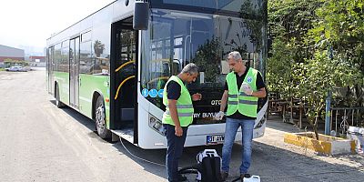 HBB OTOBÜSLERİ GÜNLÜK DEZENFEKTE EDİLİYOR